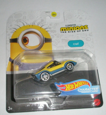 Hot Wheels Carl Character Car 5/6 Minions Rise of Gru 2018 New