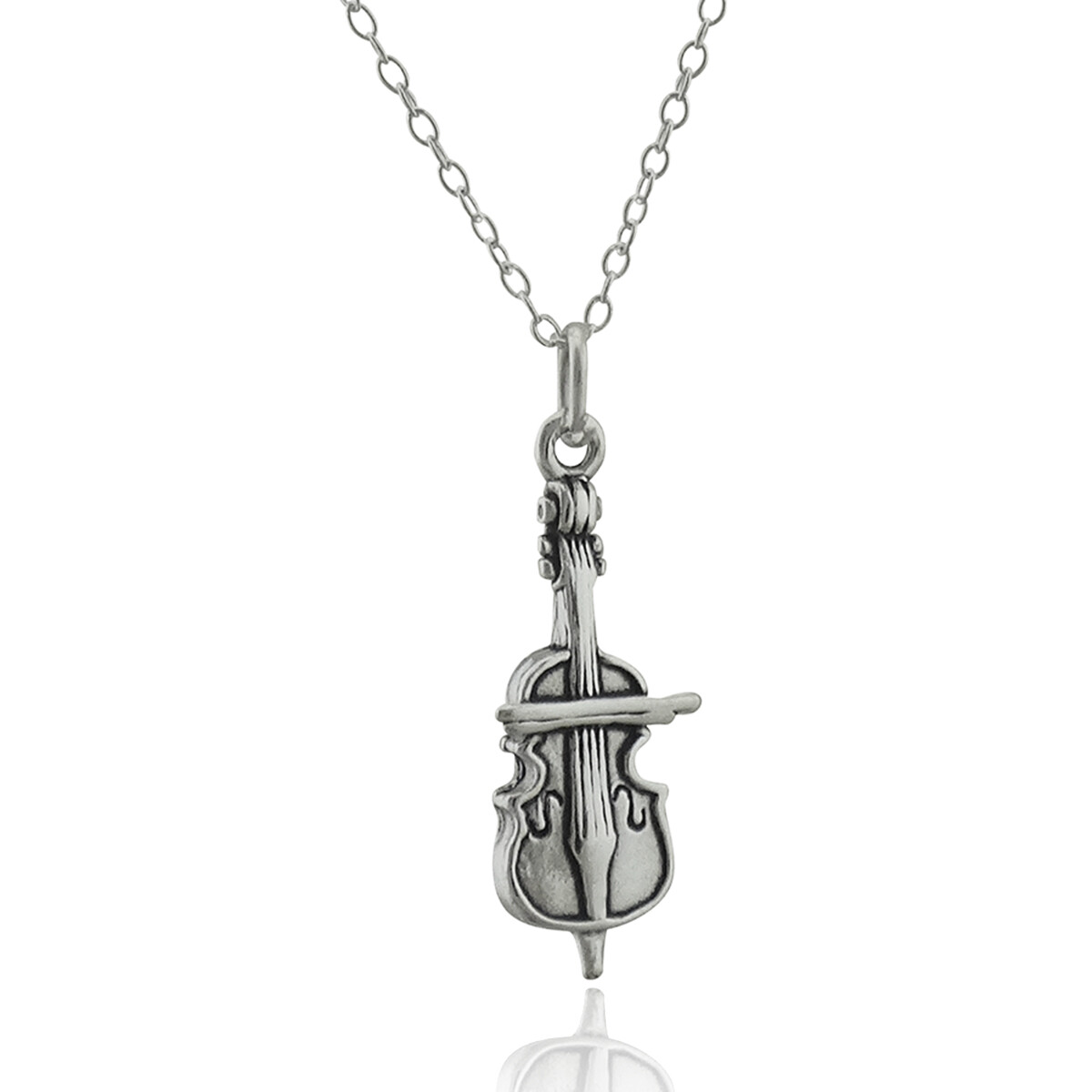 音楽の魂を奏でる『エレキチェロ・ネックレス』 Cello Charm Necklace 925 Sterling Silver Music Strings Instrument