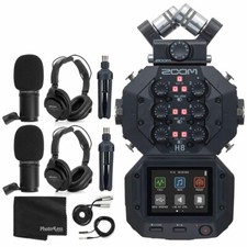 Zoom H8 8-Input / 12-Track Portable Handy Recorder  ZDM-1 Mic  Headphones