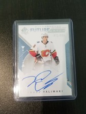 2018-19 SP Authentic Juuso Valimaki Future Watch Auto 472/999 Calgary Flames