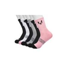 Messi Collection Cushioned SHORTIE Crew Sock 6 Pack Unisex SZ 6-12 NWT