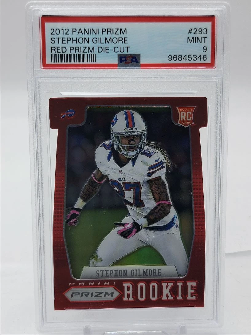 Stephon Gilmore Panini Prizm #293 Red Prizm-Die-Cut