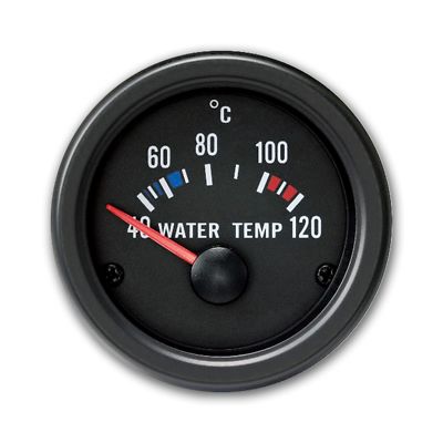 JOM Zusatzinstrument 52mm Wassertemperatur Anzeige 40-120 °C schwarz Youngtimer
