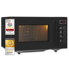 Exquisit Mikrowelle MW7020-F-030DI schwarz | Flachbett | Auftaufunktion