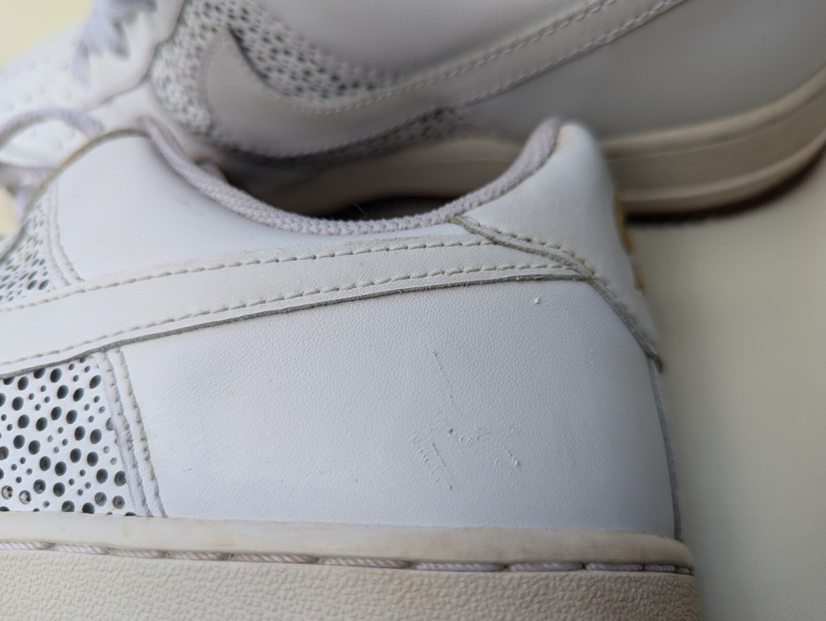 Nike Air Force 1 Low White Perforated Side Panels Gum Men