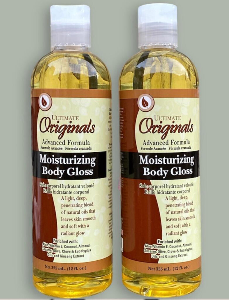 2 x Ultimate Organics Moisturizing Body Gloss 355ml (12 fl.oz)