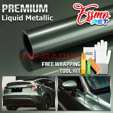 ESSMO PET Liquid Metallic Jasper Green Car Vehicle Vinyl Wrap Decal Sticker