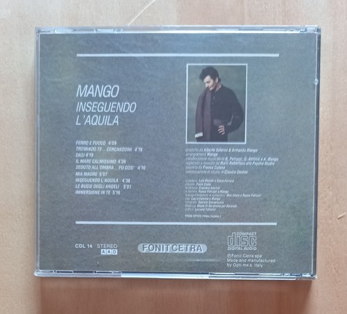 CD MANGO Inseguendo l'Aquila 1988 Fonit Cetra Italy AUTOGRAMMIERT. - Bild 2 von 5