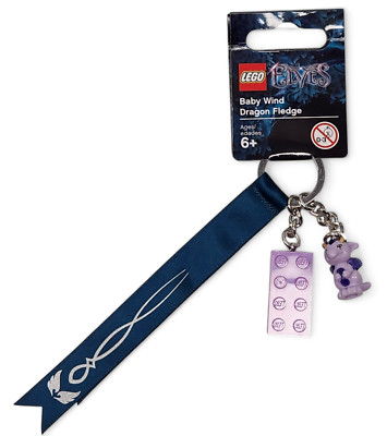 LEGO Elves Baby Wind Dragon Fledge Keychain 853563 Retired Bag Charm Brand New