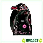 Flexi Retractable Tape Lead Black 5m For Large Dogs