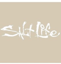 Salt Life Decal Approximately 5.5 Wide X 3 Tall - White