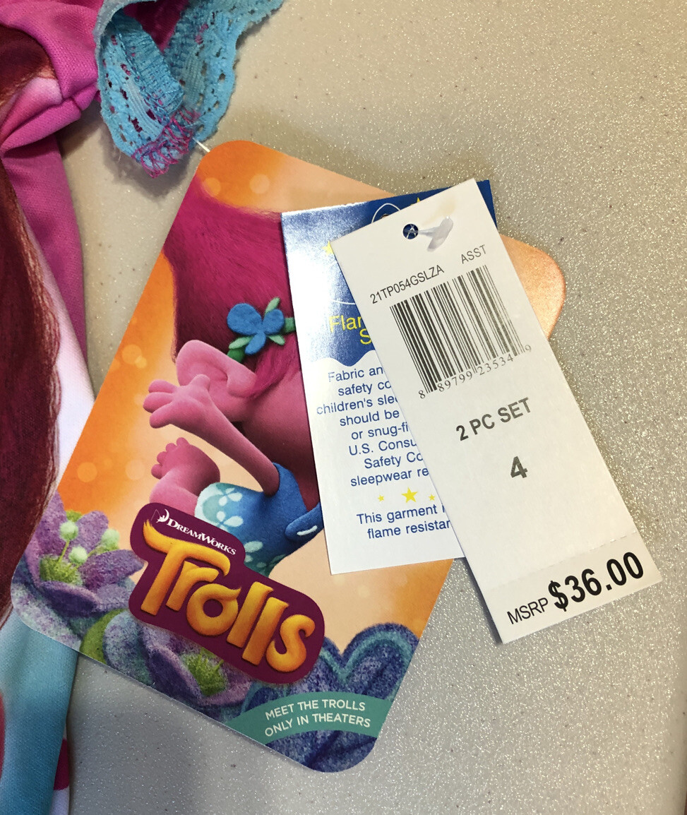 Dプライス NWT Girls 2pc. Trolls Pajama Set Size 4 | eBay