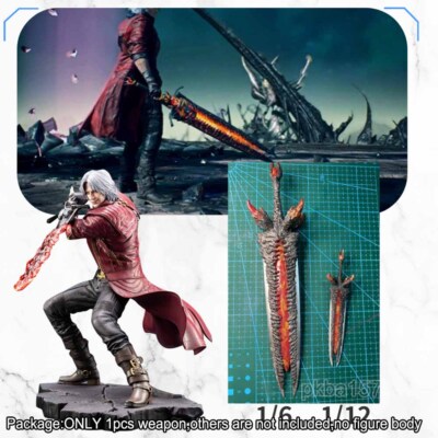 3D Hand-painted 1/12 1/10 1/6 Devil Sword Dante Open Blade Version