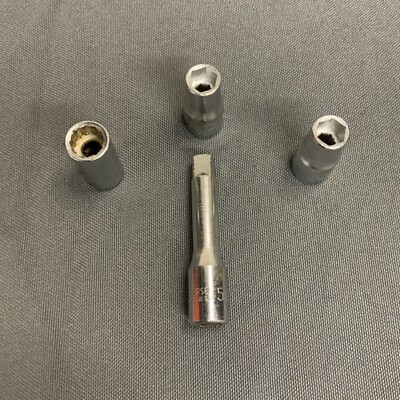VINTAGE THORSEN 1/4'' DRIVE 2'' RATCHET EXTENSION 50M USA Plus Three Sockets