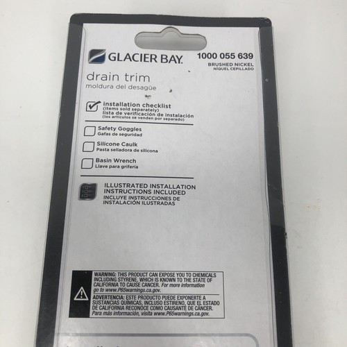 Glacier Bay Bathroom Sink Drains Trim Chrome #1000 055 639- B2 - Picture 6 of 7