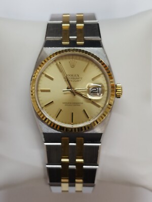 ROLEX オイスター 1986 ROLEX OYSTERQUARTZ DATEJUST 18K GOLD & STAINLESS STEEL 17013