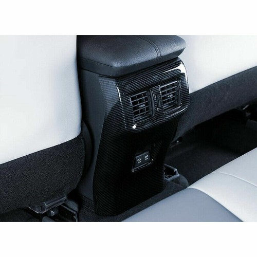 Carbon Fiber Style Rear Seat Air Vent Cover Trim Decor For Toyota RAV4 2019-2023 - Picture 2 of 7