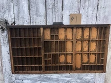 Hamilton Mfg Co Wood Printers Drawer Letterpress Tray Shadowbox Display Case #A1