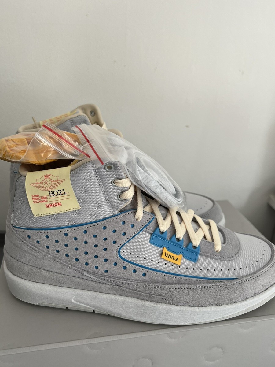 nike air jordan 2 retro sp x union grey fog uk 9✓ | eBay UK