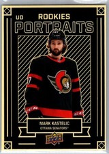 2022-23 UD Series 2 UD Portraits Rookies  #P-55 Mark Kastelic Ottawa Senators