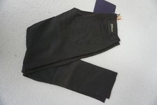 Jeans donna ZU + ELEMENTS elasticizzato slim chino pantaloni 24/30 W24 L30 nero NUOVO.