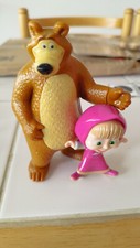 Lot Figurine Masha et Michka ours the bear figure set rare kinder
