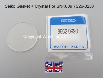 Replacement Crystal Gasket Fits Seiko SNK809 SNK807 SNK805