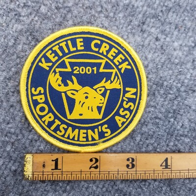 Kettle Creek Sportsmens Association 2001 Patch Deer Elk Buck Hunting