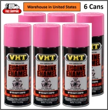 6PK Pink Spray Paint Wheels Rim Valve Cover Engine Caliper High Heat Coating