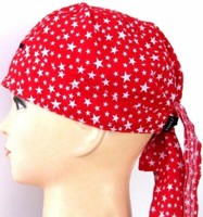 Bandana Kopftuch Zandana Headwrap Tuch Sport Bandana Motiv Sternchen Fasching