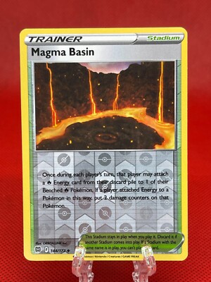 Pokémon TCG Magma Basin Sword & Shield Brilliant Stars 144/172 Reverse Holo