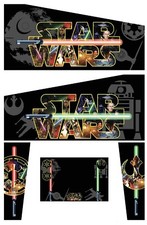 Stickers Star Wars Modele 1  Pour Pincab Flipper