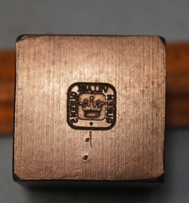 Vintage QUEENS NY * QUEEN VILLAGE Pin STEEL STAMPING DIE * JN1515