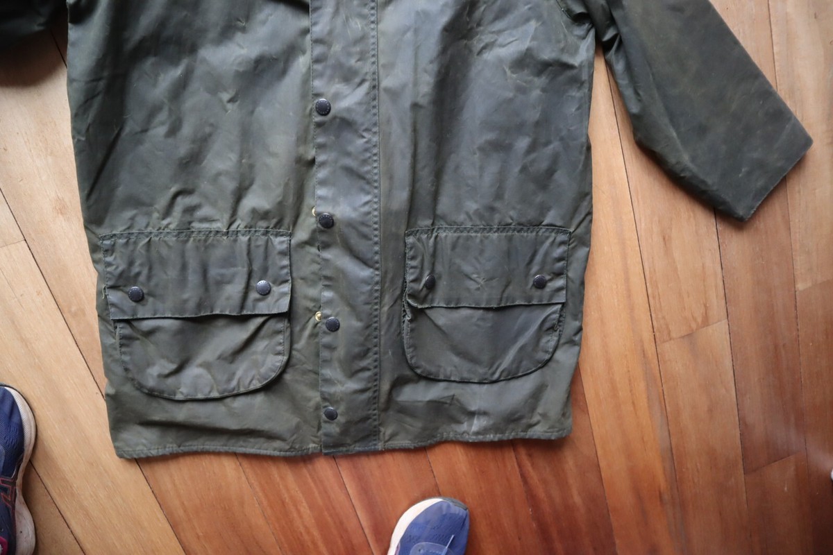 Barbour「40」gamefair Dark Olive Green BARBOUR Gamefair Waxed Zip & Snap Front