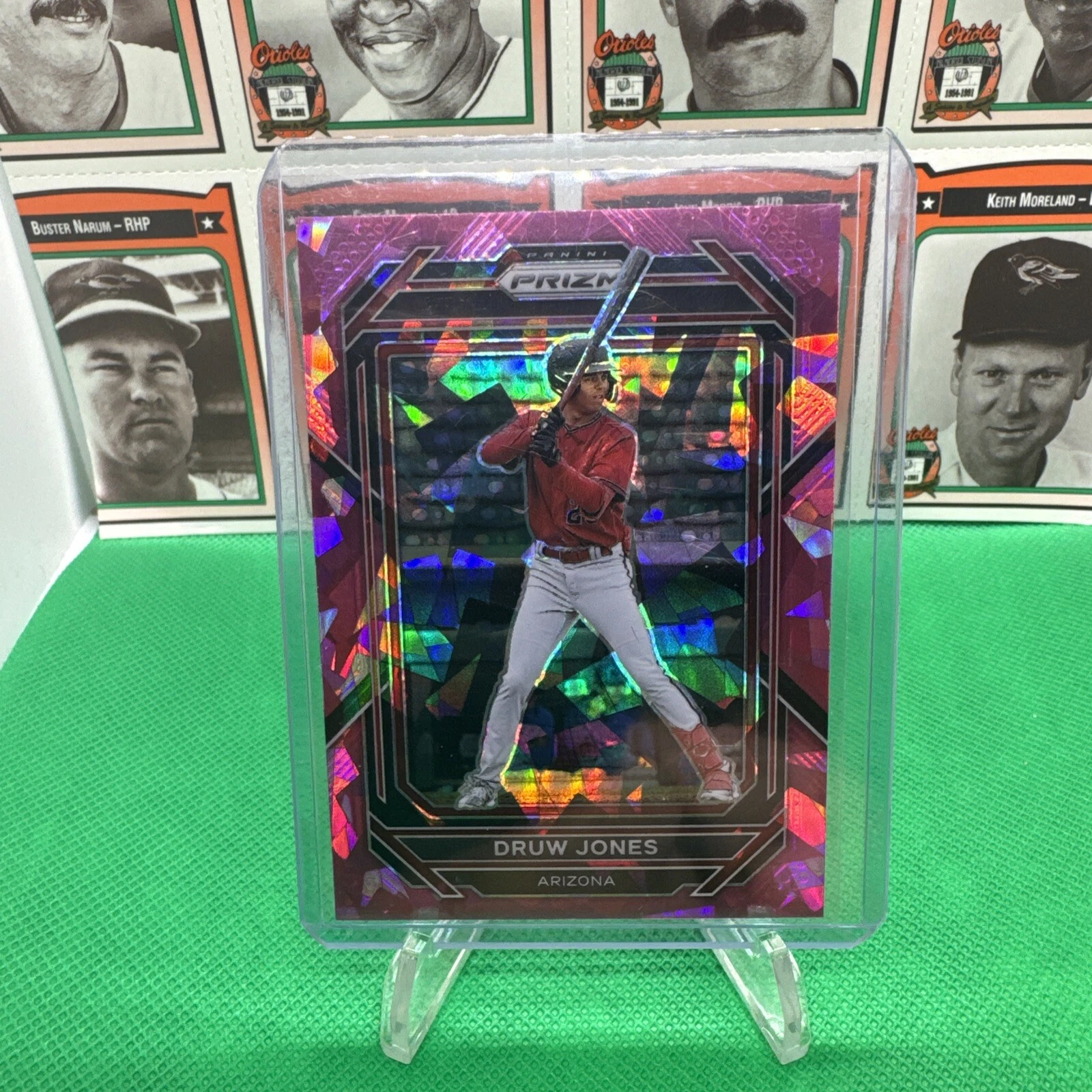 2023 Prizm Prospect Druw Jones Diamondbacks PINK Cracked Ice Prizm Card #140