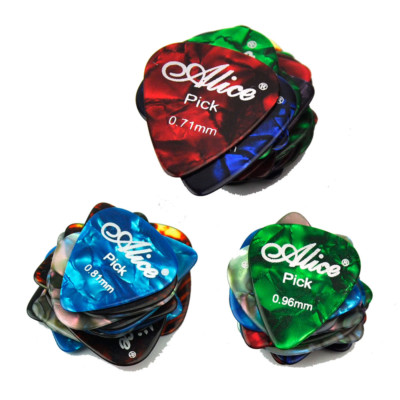 Assortimento Di Scelte Per Chitarra Celluloide Premium 100 Pz