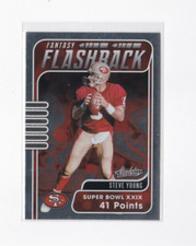 STEVE YOUNG 2020 PANINI ABSOLUTE FOOTBALL-FANTASY FLASHBACK INSERT CARD
