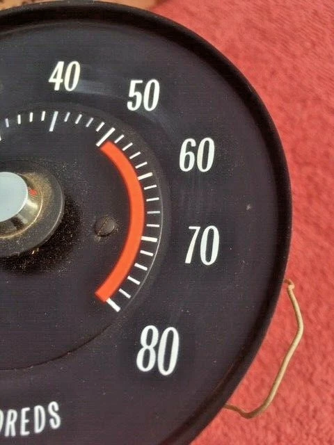 Pontiac Tempest 1970 V8 V-8 Nuevo de Lote Antiguo Tablero Tacómetro Calibre #5657085 Foto 4 de 4