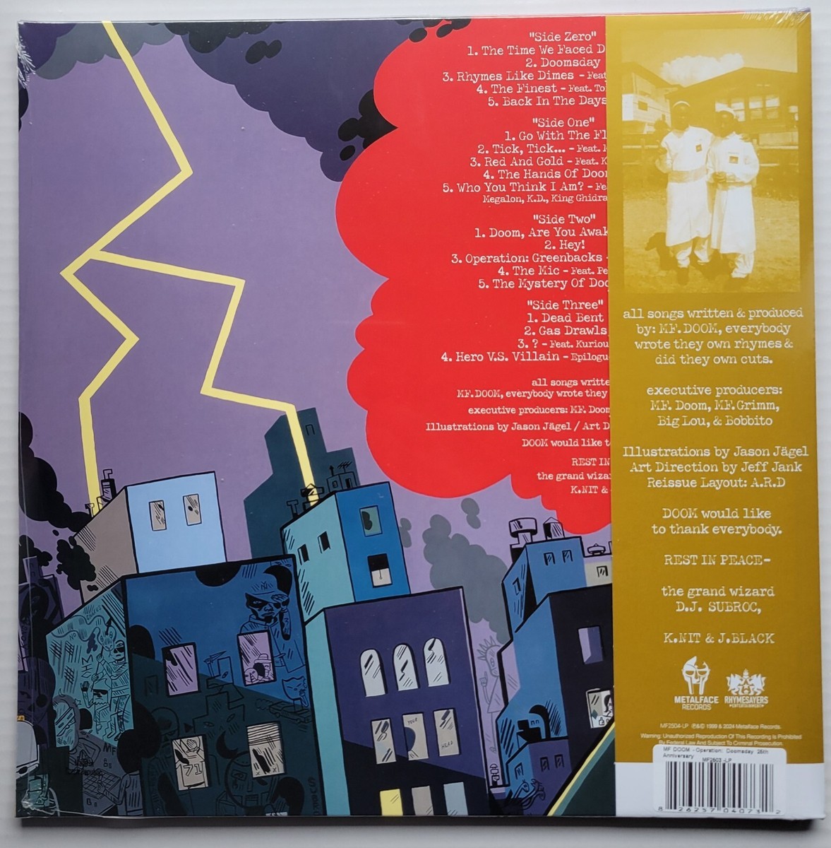 MF Doom Operation Doomsday VINYL RSD Black Friday 2024 Gold MF Doom Operation Doomsday VINYL RSD Black Friday 2024 Gold