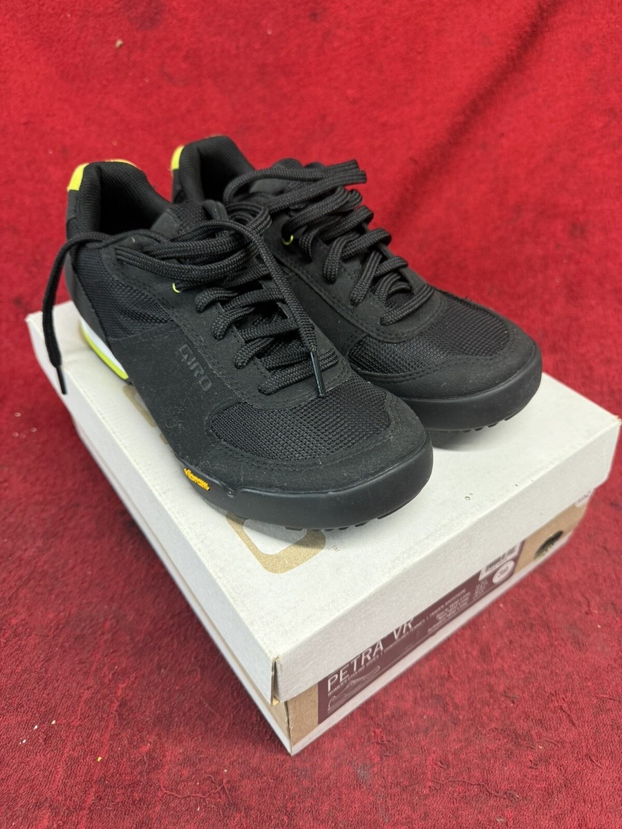 Womens Giro Petra VR Cycling Shoes Black/Wild Lime US Size (EU