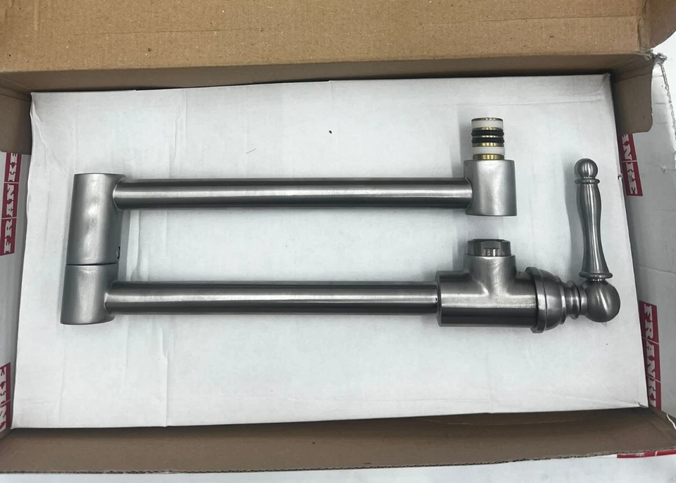 Grifo de cocina Franke Farm House serie relleno de olla montado en la pared, níquel satinado Foto 2 de 3