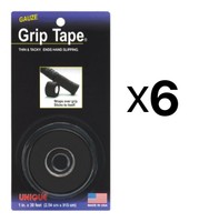 Unique Tennis Racquet Over Grip Gauze Tape-black-1 By 30 Ft-badminton (6-pack) on sale Unique Tennis Racquet Over Grip Gauze Tape-black-1 By 30 Ft-badminton (6-pack) on sale