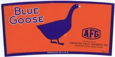 Blue Goose American Fruit Hagerstown MD crate Label  WHOLESALE LOT OF 25 LABELS