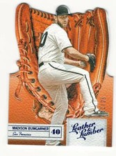 MADISON BUMGARNER 2019 Panini Leather and Lumber DIE CUT BLUE Parallel #12/25