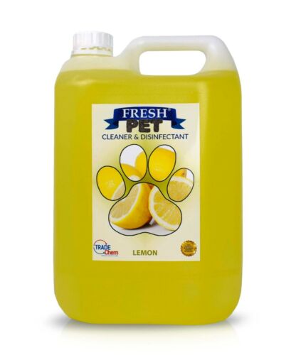 Animal Safe Disinfectant Cleaner 5L Container - Lemon Scented Fresh Pet - Picture 1 of 12