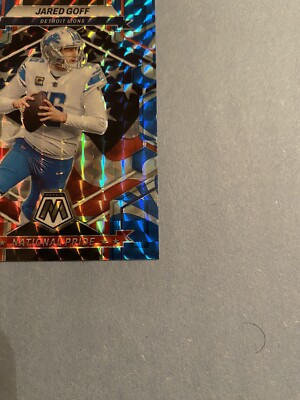 2023 Panini Mosaic Jared Goff Reactive Blue Prizm National Pride