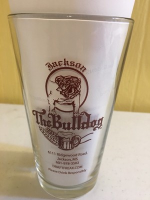 bulldog pint glasses