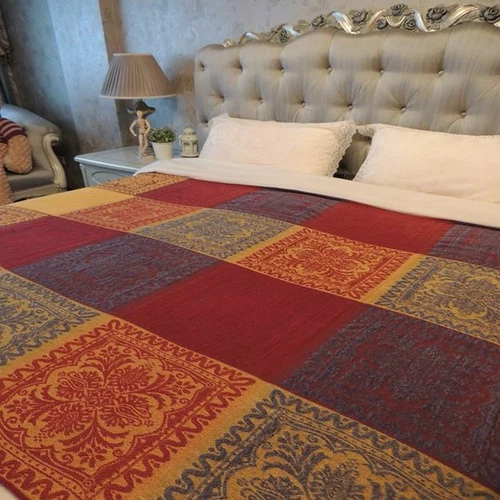 86 x 102" Vintage Bohemian Tapestry Sofa Throw Blanket Anti-slip Rugs Rural Sale - Picture 12 of 36