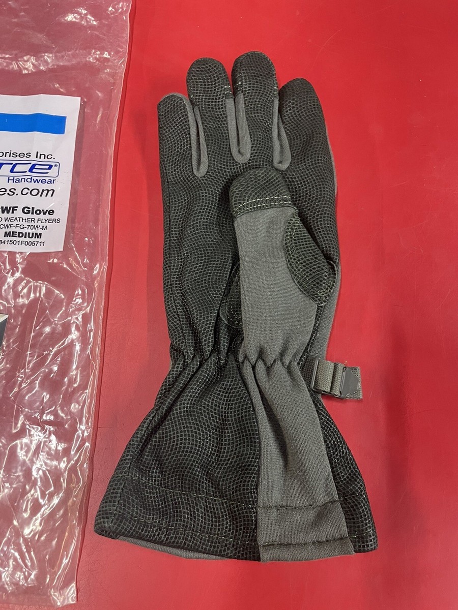 MASLEY MILITARY COLD WEATHER FLYERS GLOVES MEDIUM 70 W CWF