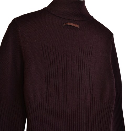 Jean Paul Gaultier, Maglione Vintage JEAN PAUL GAULTIER Logo 1/3 Zip Maglia Maglione Lana Taglia M